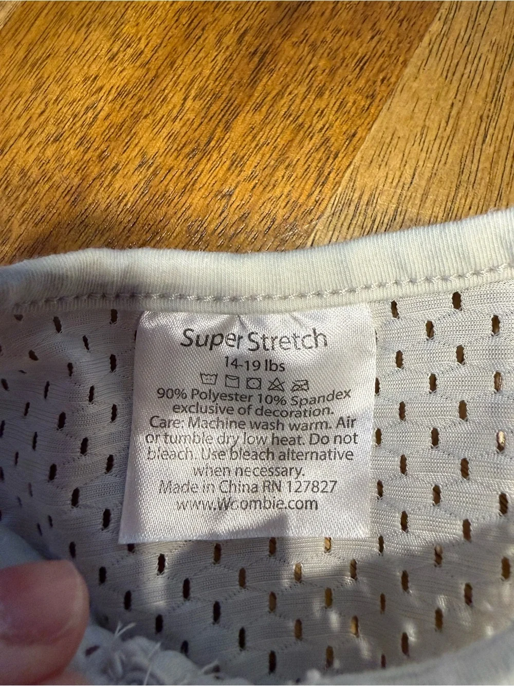 Woombie Cool Gray Vented Cotton Baby Swaddle Sleep Sack 14-19 lbs